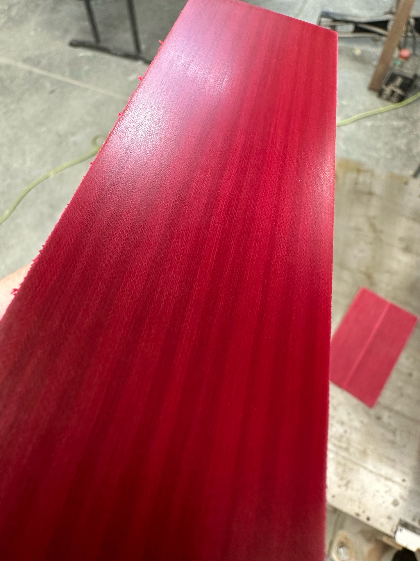 Y Linen Micarta Crosscut Abstract Red