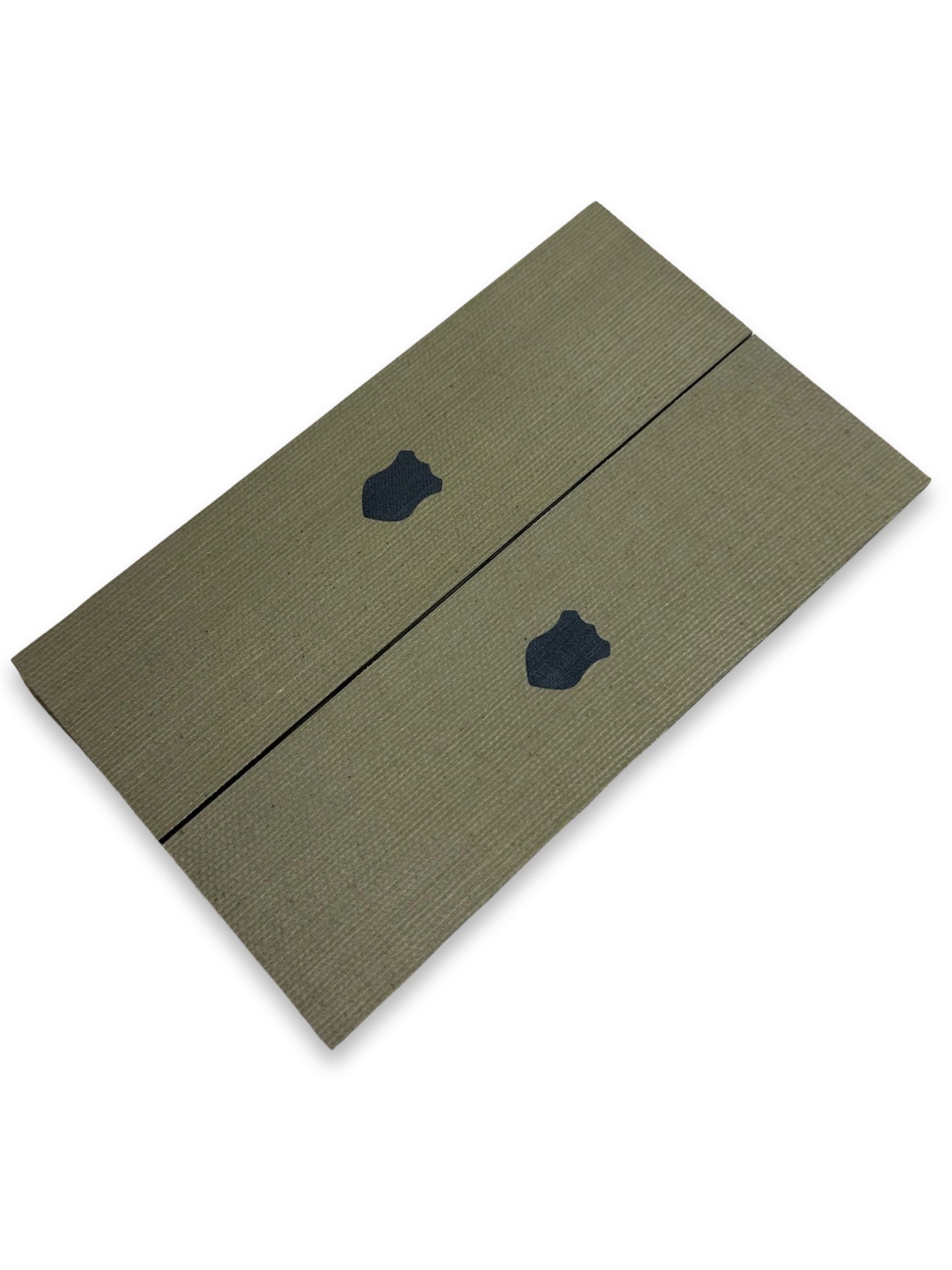 OD Green canvas micarta inlaid with Linen micarta Shield no Liner/Spacer