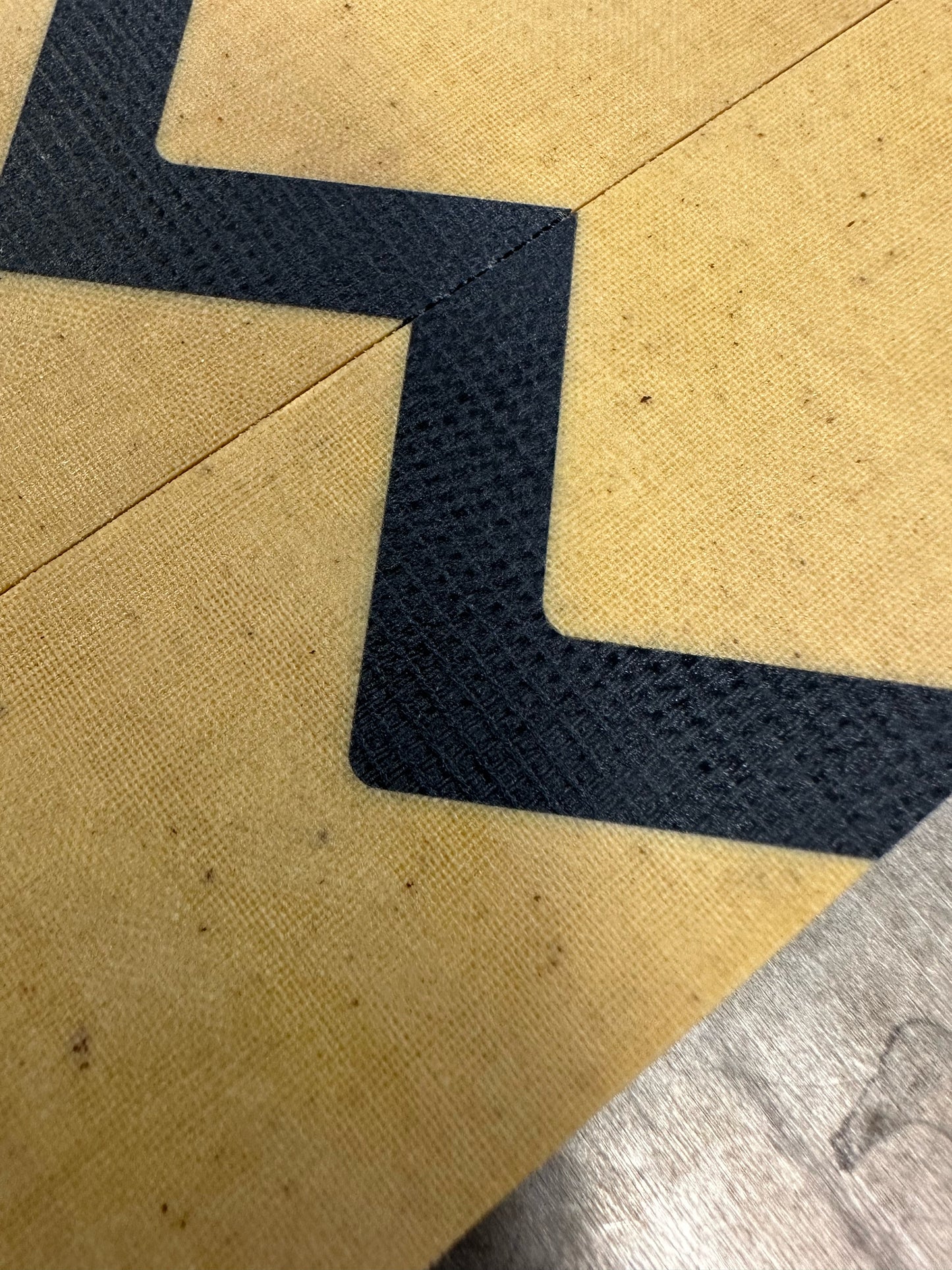 Natural Linen Micarta with Canvas Micarta Chevron pattern