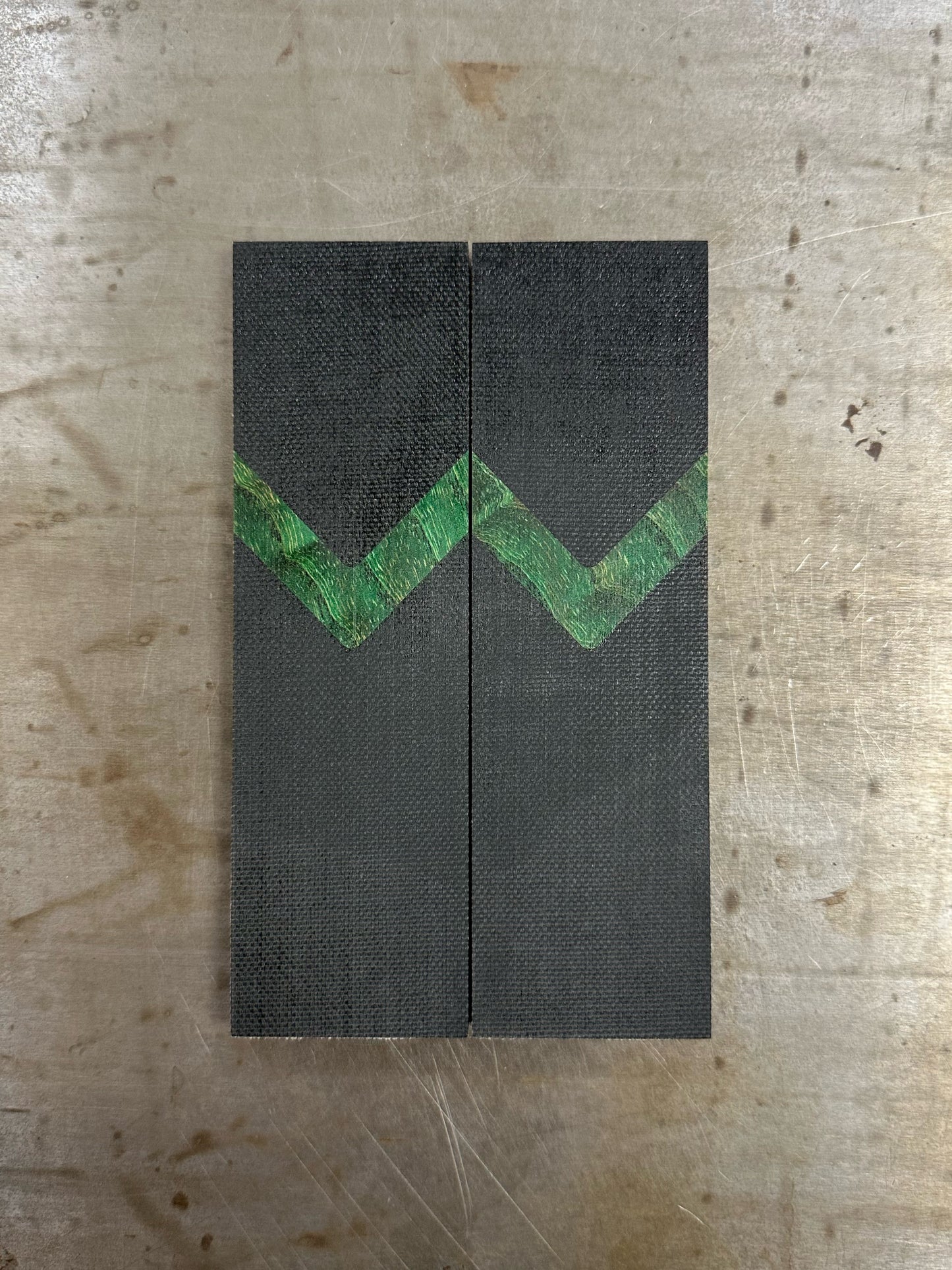 Black Canvas Micarta + Stabilized wood