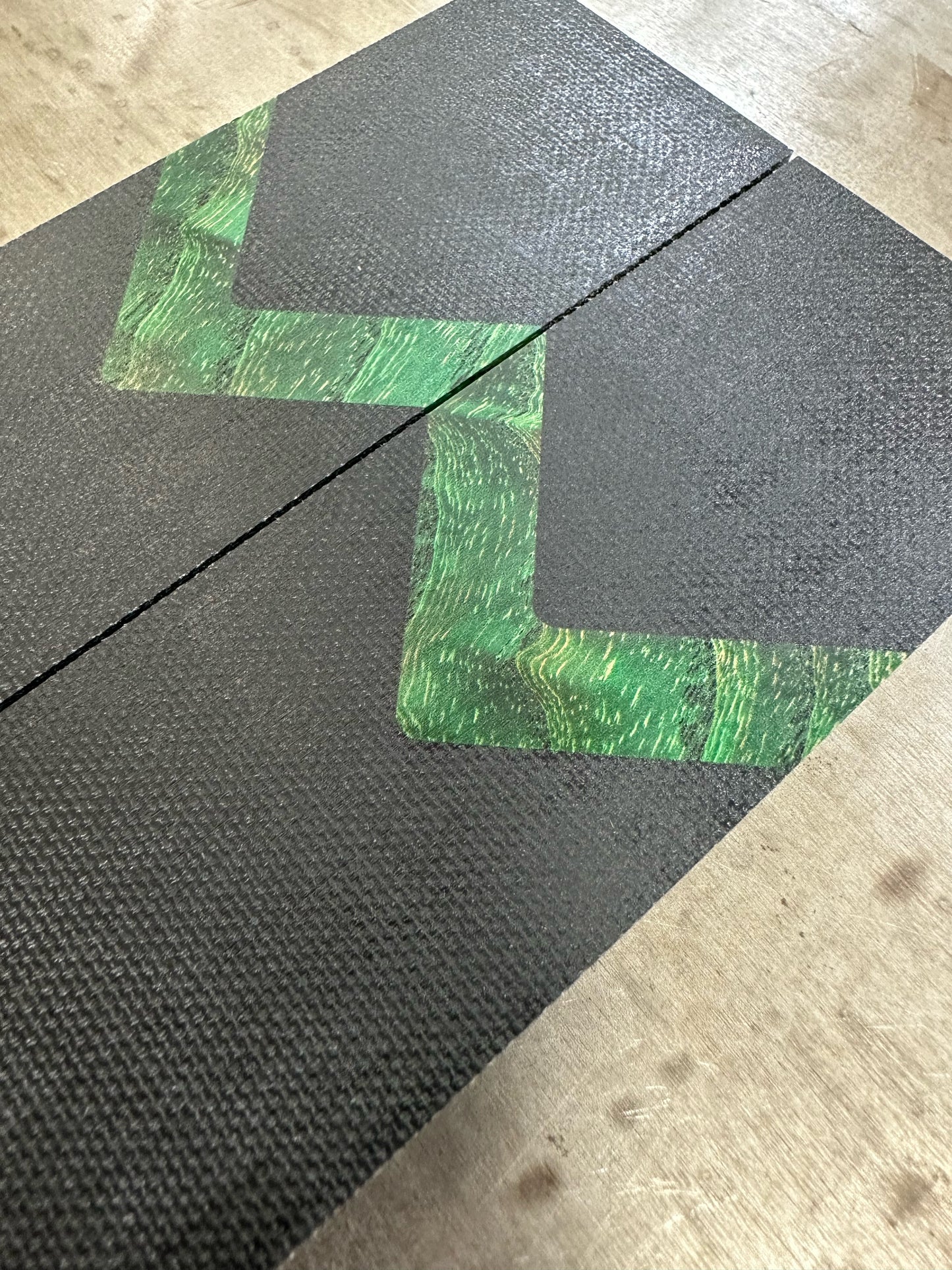 Black Canvas Micarta + Stabilized wood