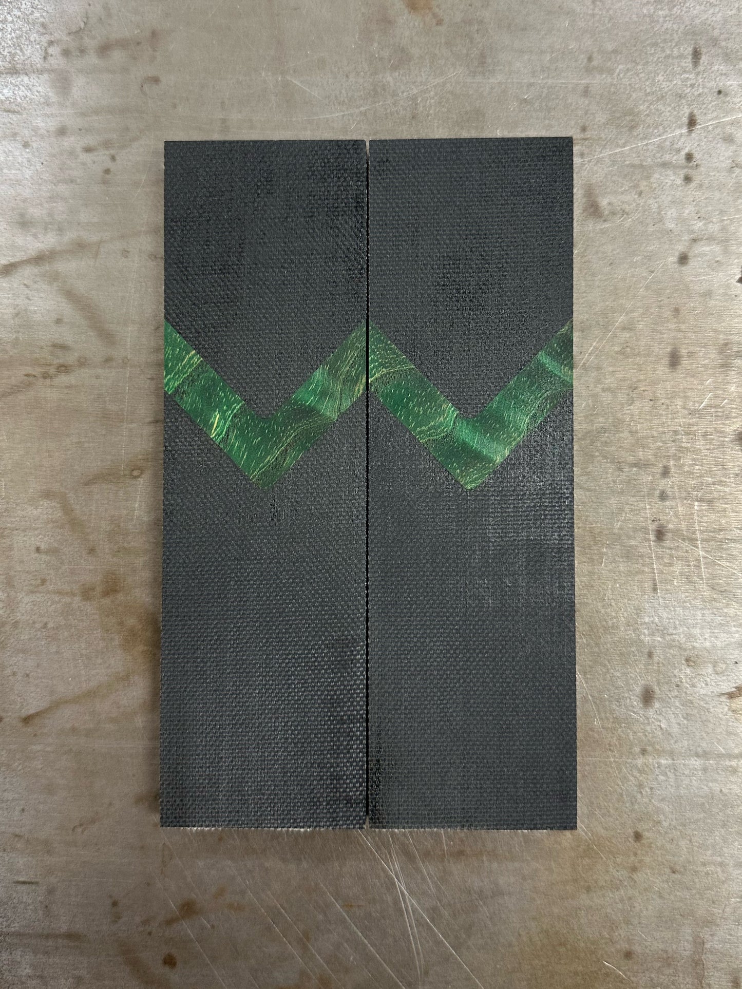 Black Canvas Micarta + Stabilized wood