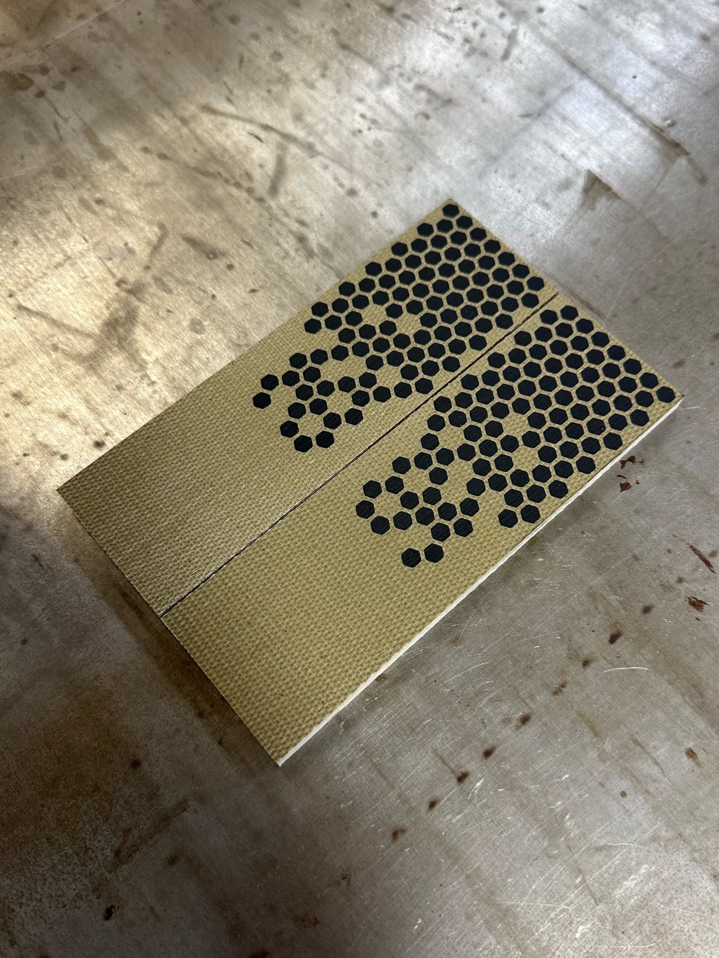 OD Green Canvas Micarta Black Hex