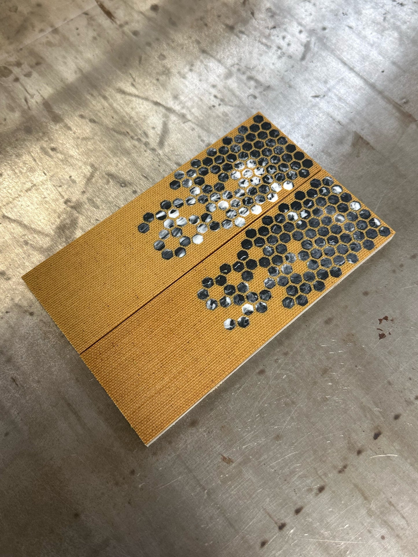 Canvas Micarta Black/White Hex