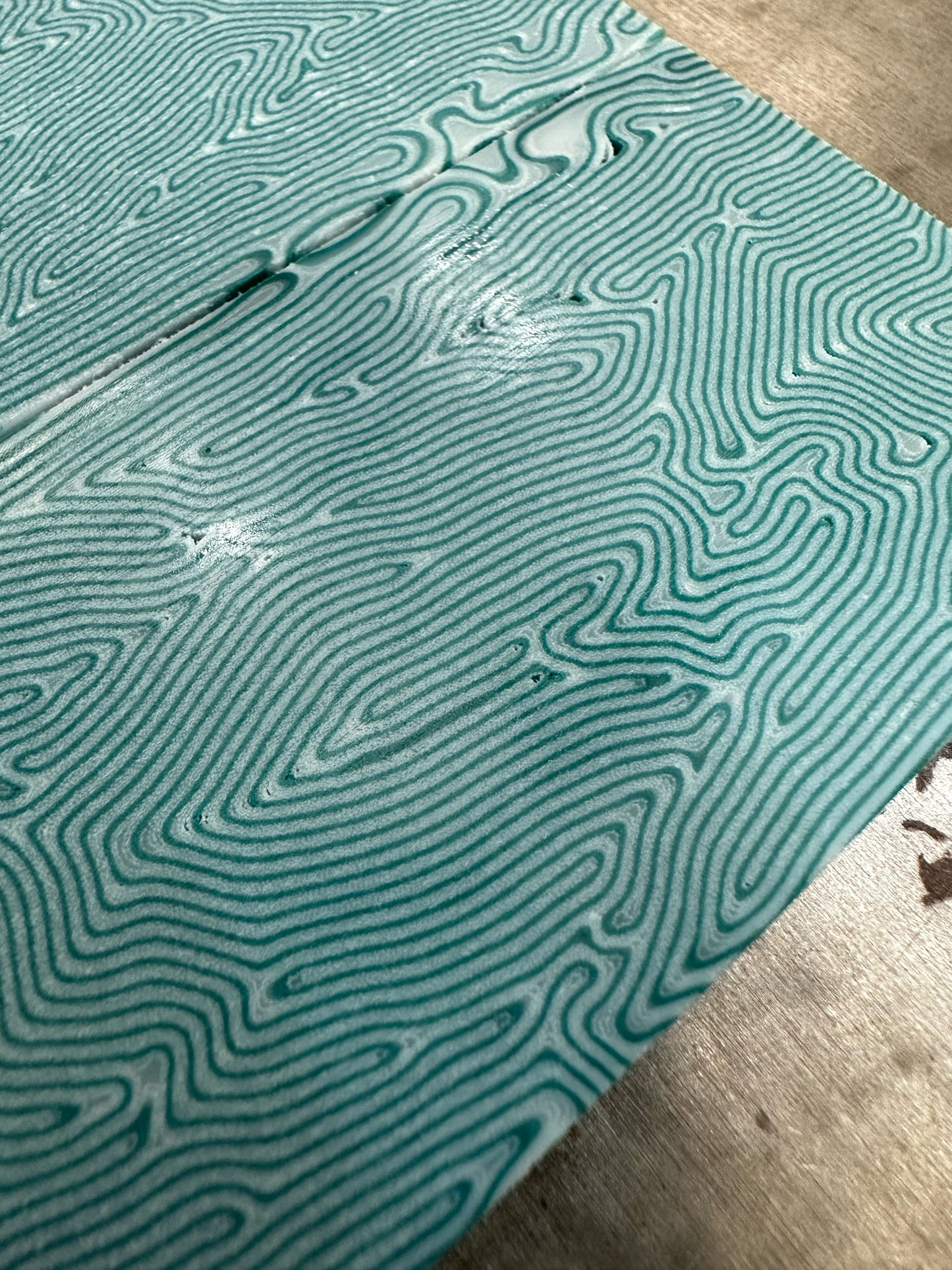 Y Micarta Teal/White Discounted!!!