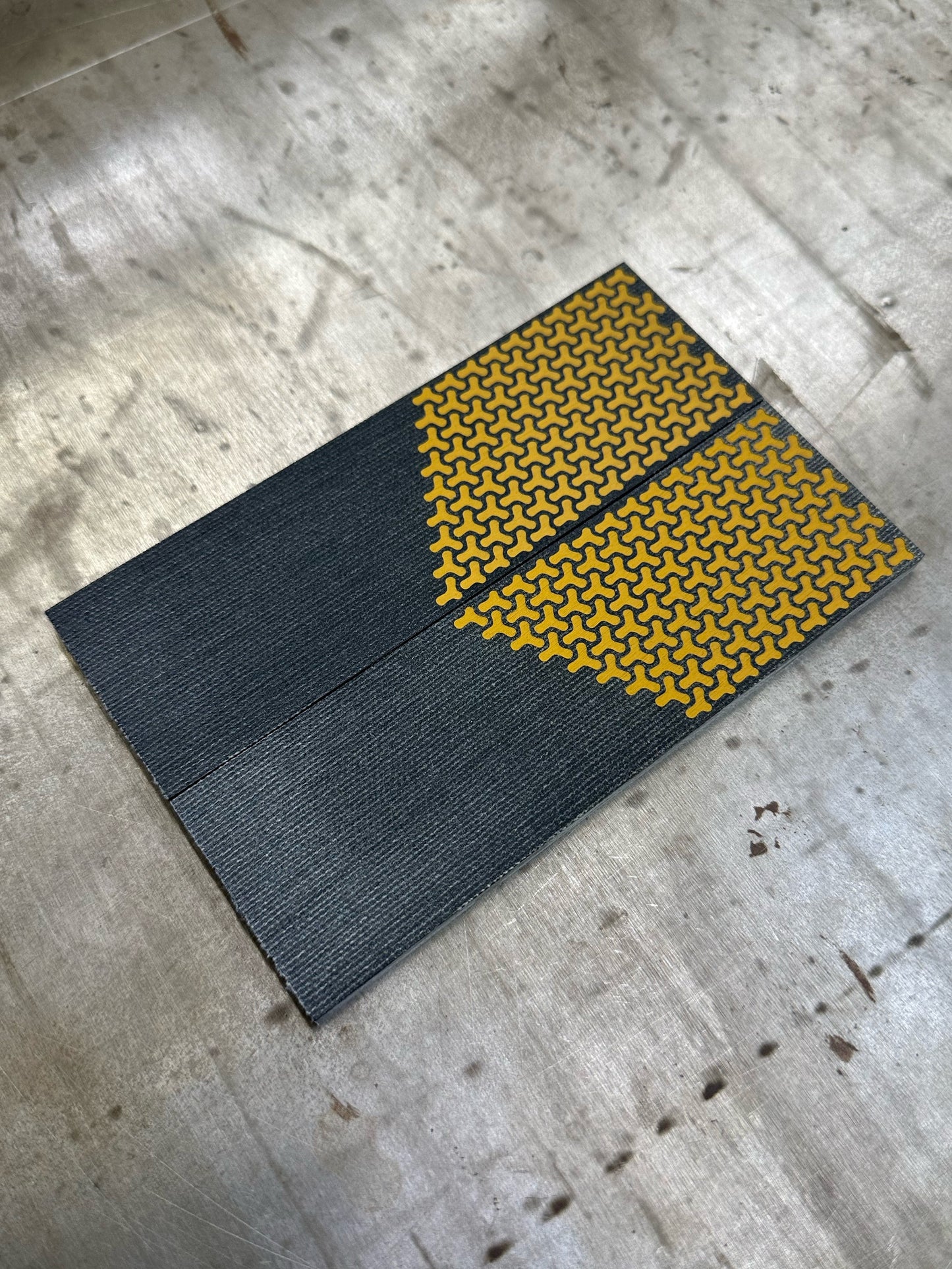 Black Canvas Micarta Desert J Triangle