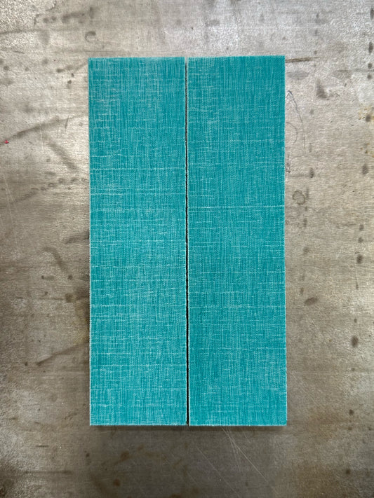 Y Linen Micarta Crosscut Teal