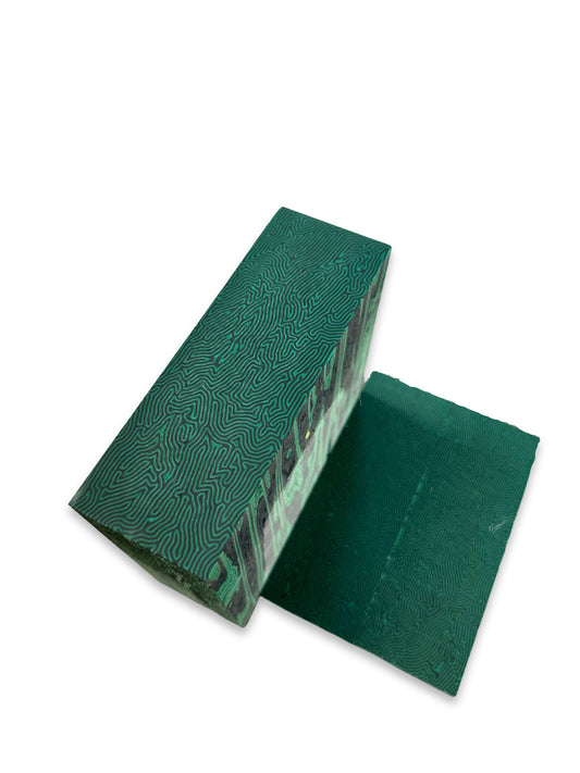 Y Micarta Grey/Green Knife scales