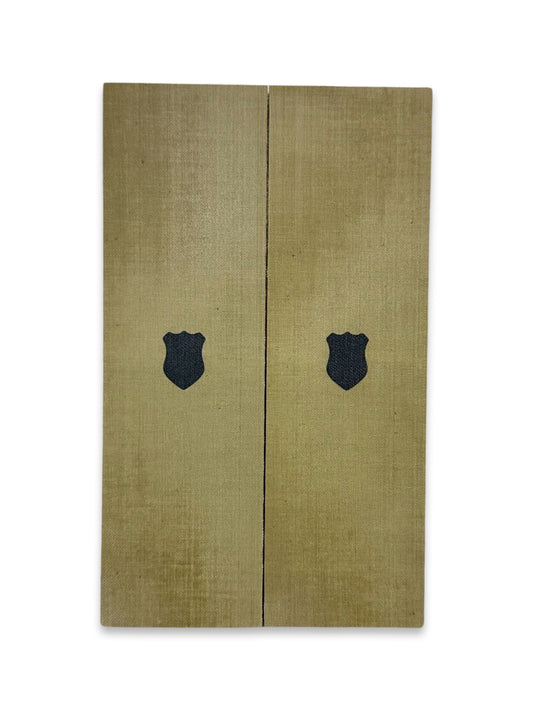 OD Green linen micarta inlaid with Black Shield micarta no Liner/Spacer