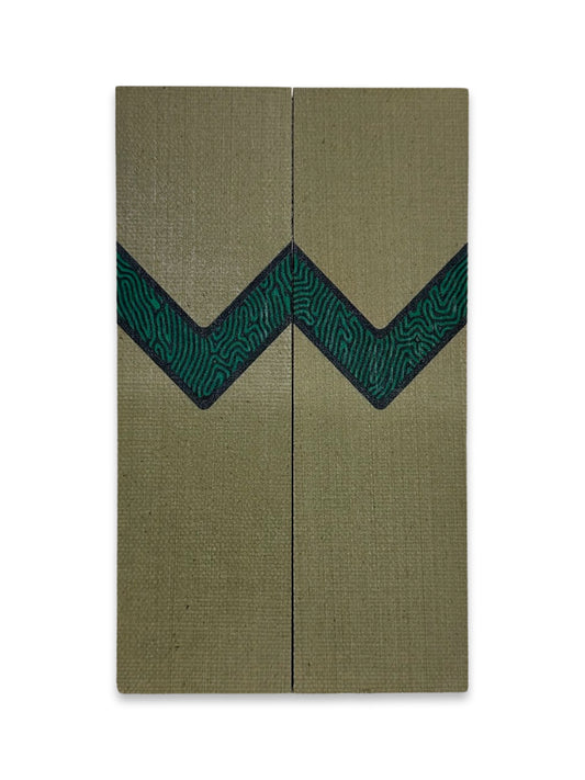 OD Green + Black +  Y micarta. No Liner/Spacer