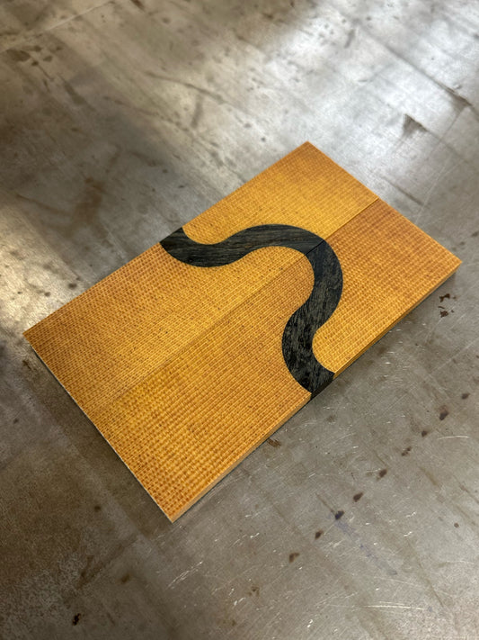 Coarse Natural Micarta + Stabilized wood