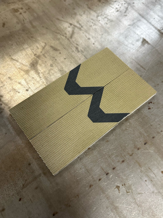 Coarse OG Green Micarta With Black Micarta no Liner/Spacer