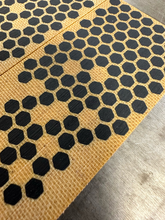 Canvas Micarta Black Hex